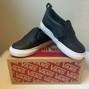 Slip On Van Black Leather